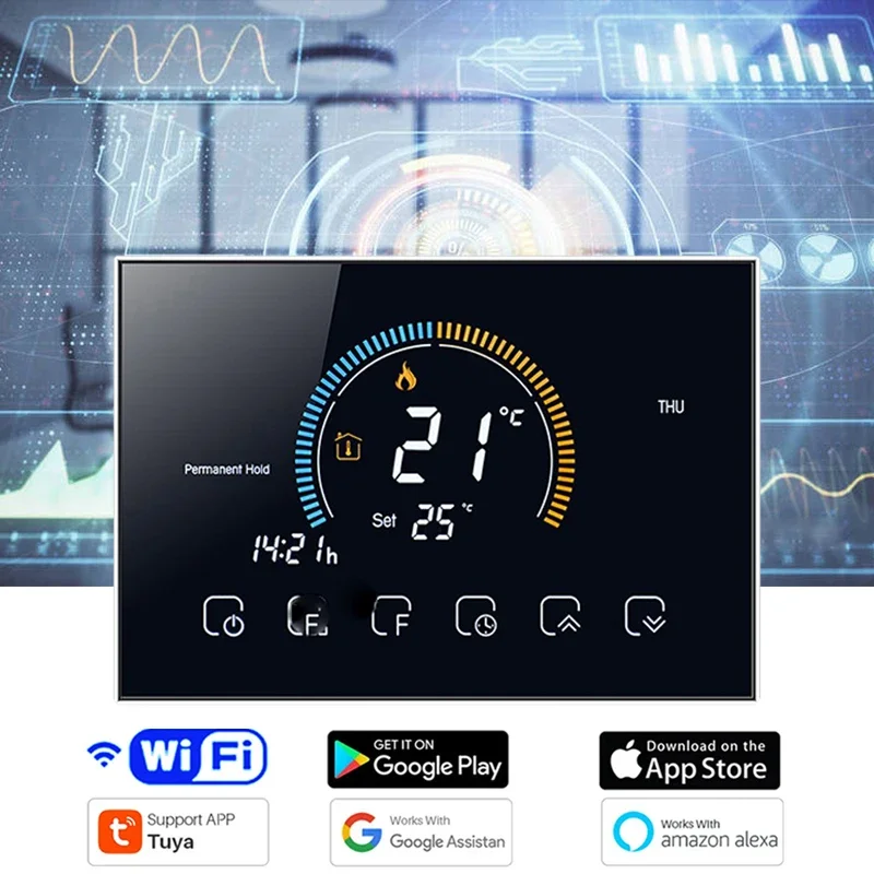 Smart Home Furniture - 투야 스마트 와이파이 프로그래밍 가능 온도