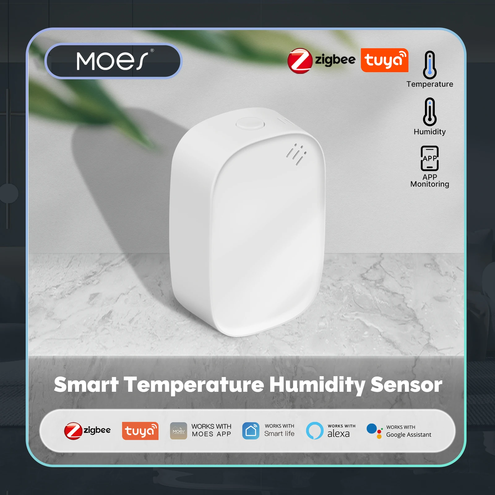 Smart Home Furniture - MOES Tuya Zigbee 스마트 온도 습도