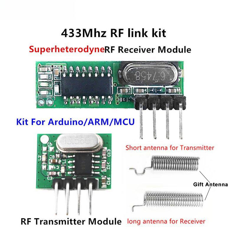 Smart Home Kit For Arduino - 슈퍼헤테로다인 RF 수신기 및 송신기 모듈