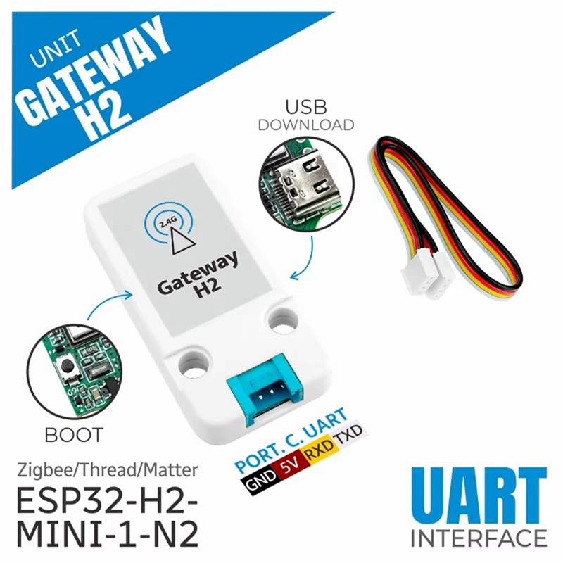 Zigbee Gateway - 유닛 게이트웨이 H2 ESP32-H2 스레드/지그비 게이트웨이