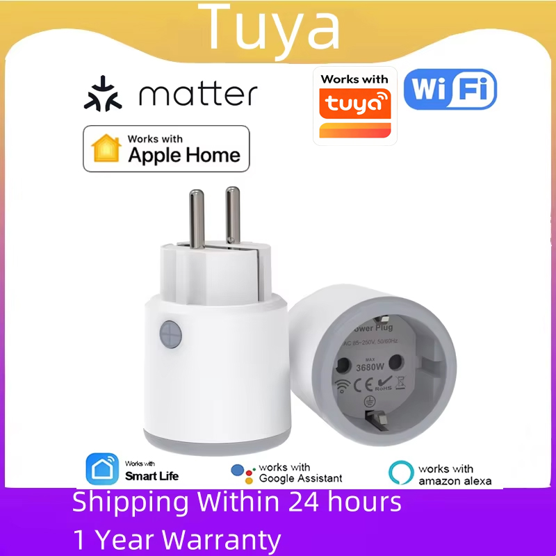 Smart Home Nas - TUYA 스마트 플러그 매터 Wi-Fi 소켓