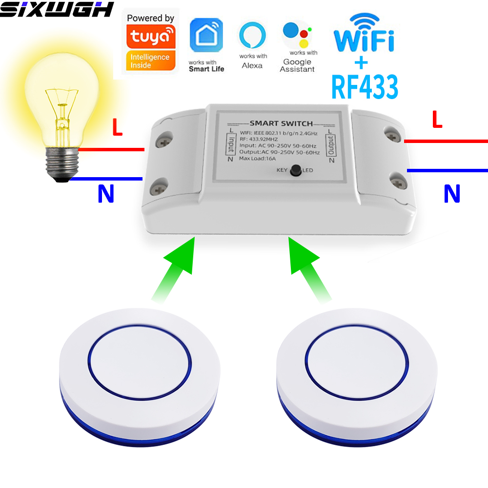 Smart Home For Living - 16A WiFi Tuya 스마트 스위치 무선