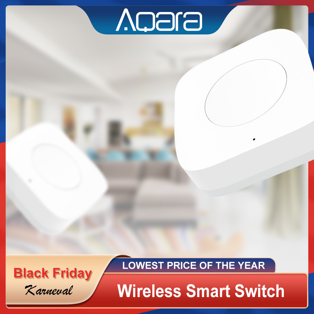 Aqara 스마트 홈 센서 무선 미니 스위치 지그비 단 - Smart Home Xiaomi Hub 리뷰 및 가격