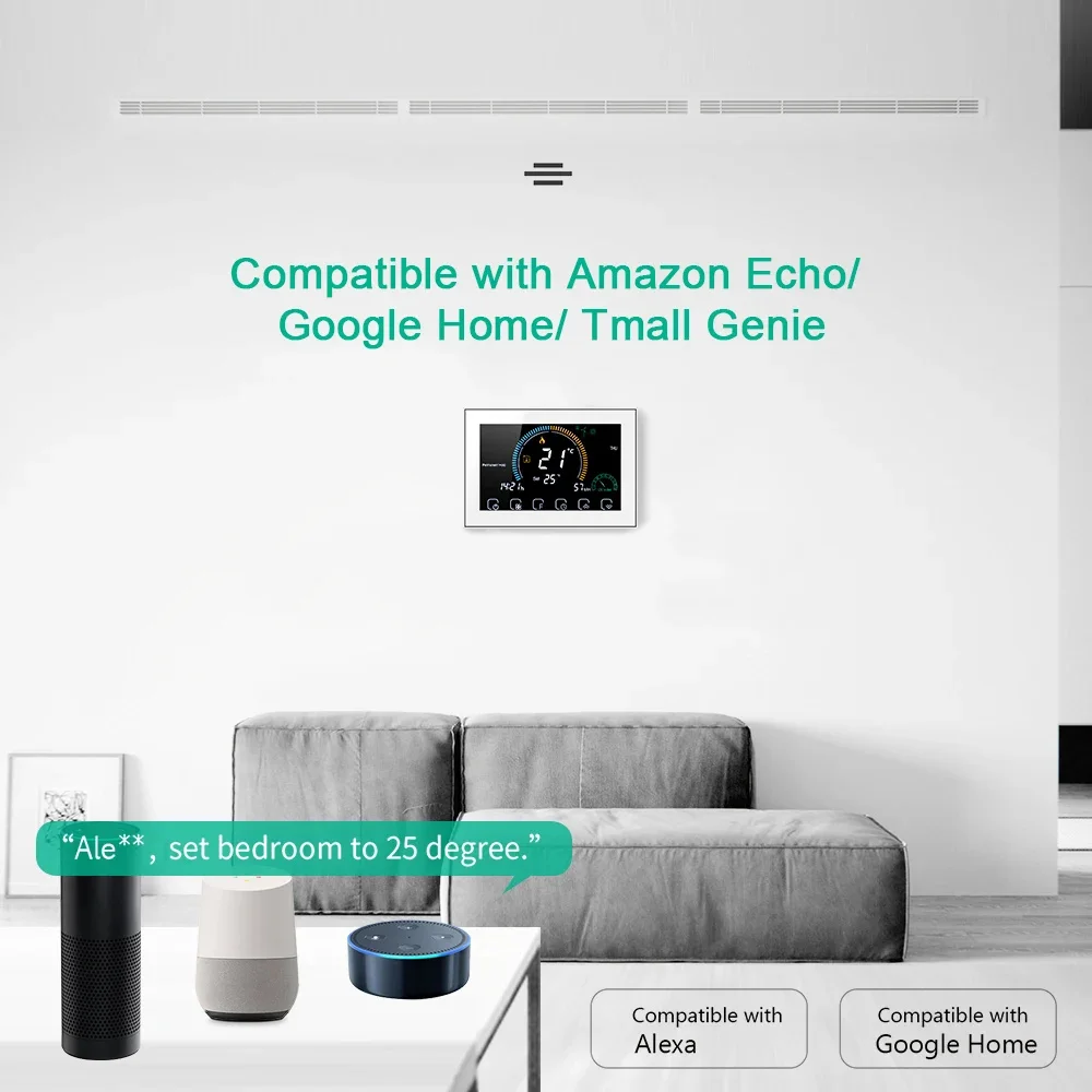 투야 스마트 와이파이 프로그래밍 가능 온도 조절기, 대 - Smart Home Furniture 리뷰 및 가격