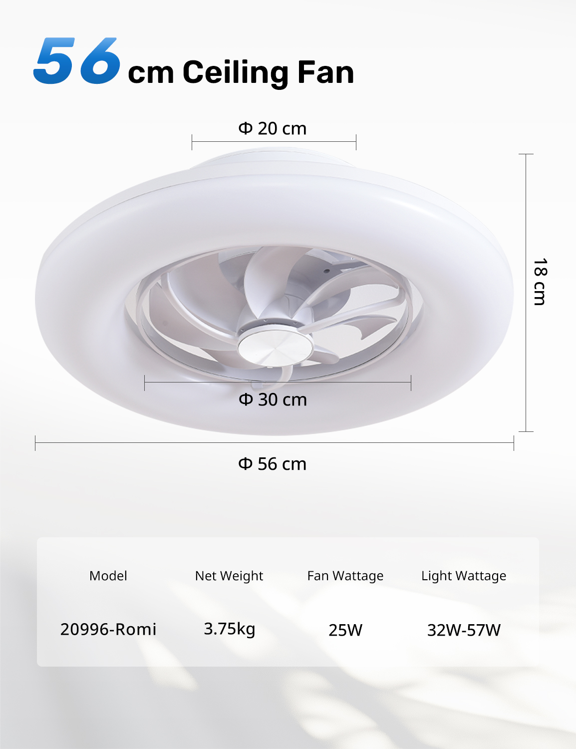 오리손 22인치 360 °   조명이 있는 진동형 천장 - Smart Bathroom Fan 리뷰 및 가격