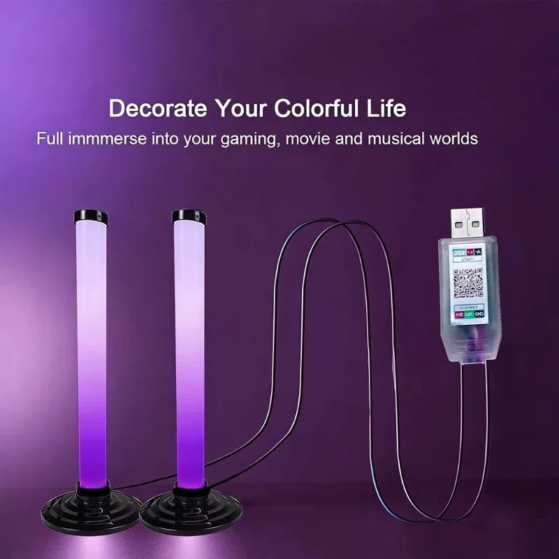 RGB LED 라이트 바 USB 전원, 블루투스 앱 원 - Smart Home Usb 리뷰 및 가격