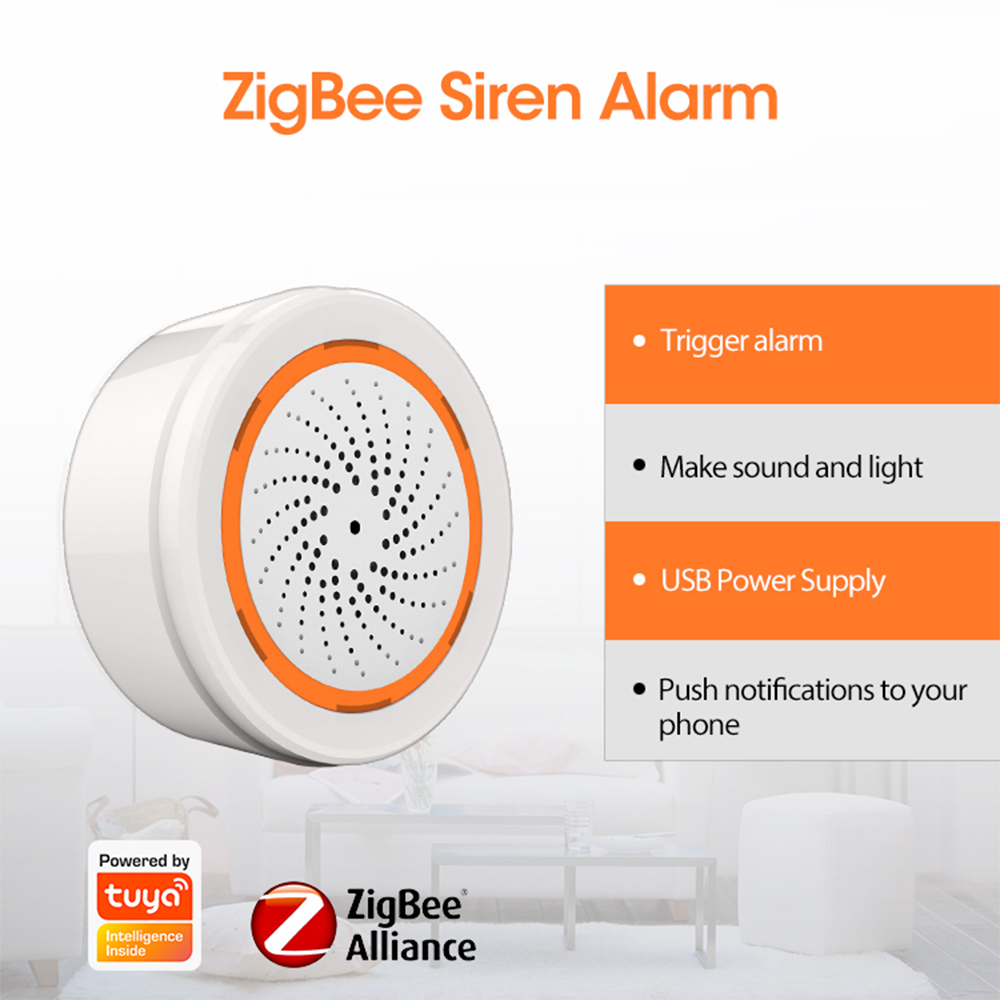 Coolcam Tuya Zigbee 스트로브 경고 기능 - Smart Home Nas 리뷰 및 가격