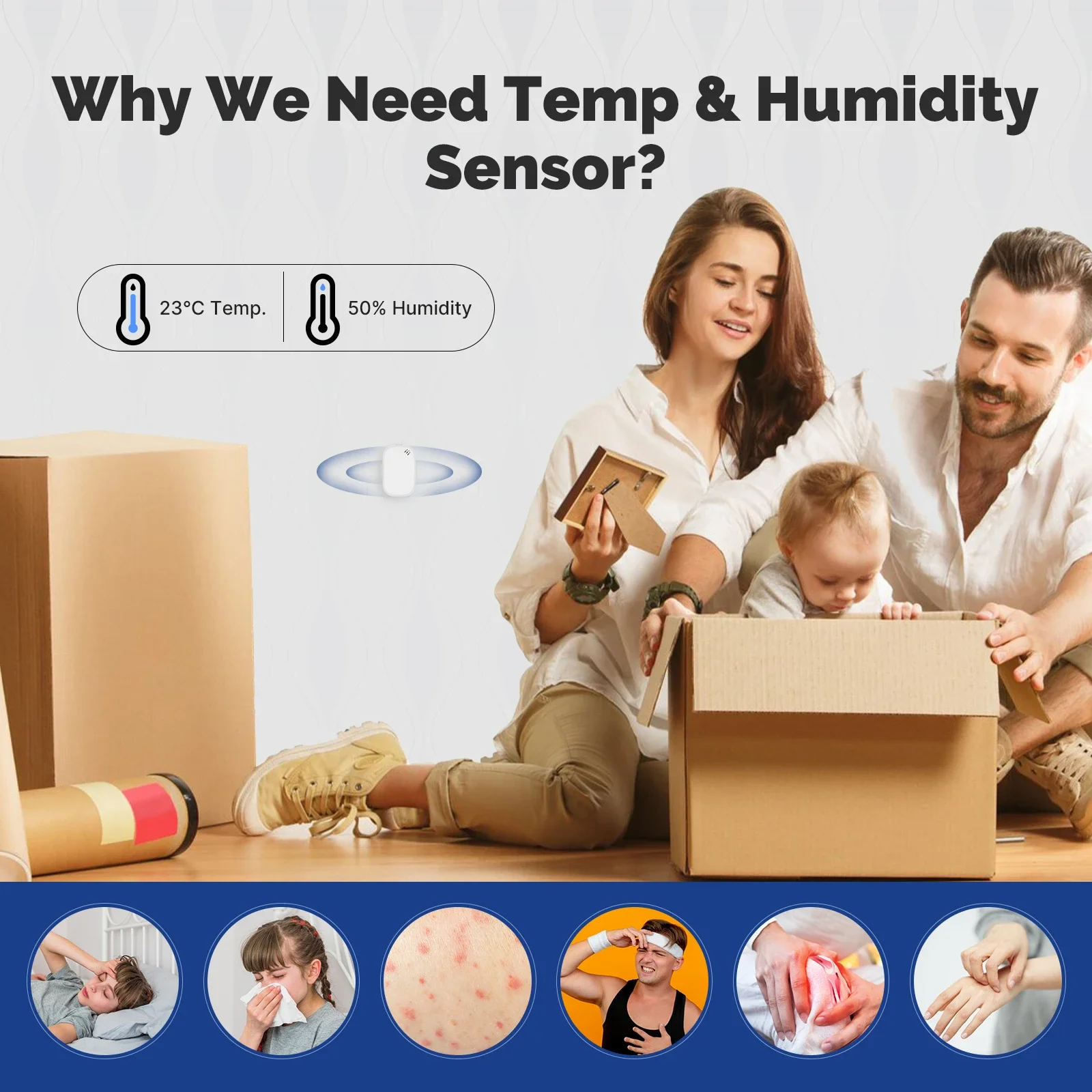 MOES Tuya Zigbee 스마트 온도 습도 센서  - Smart Home Furniture 리뷰 및 가격