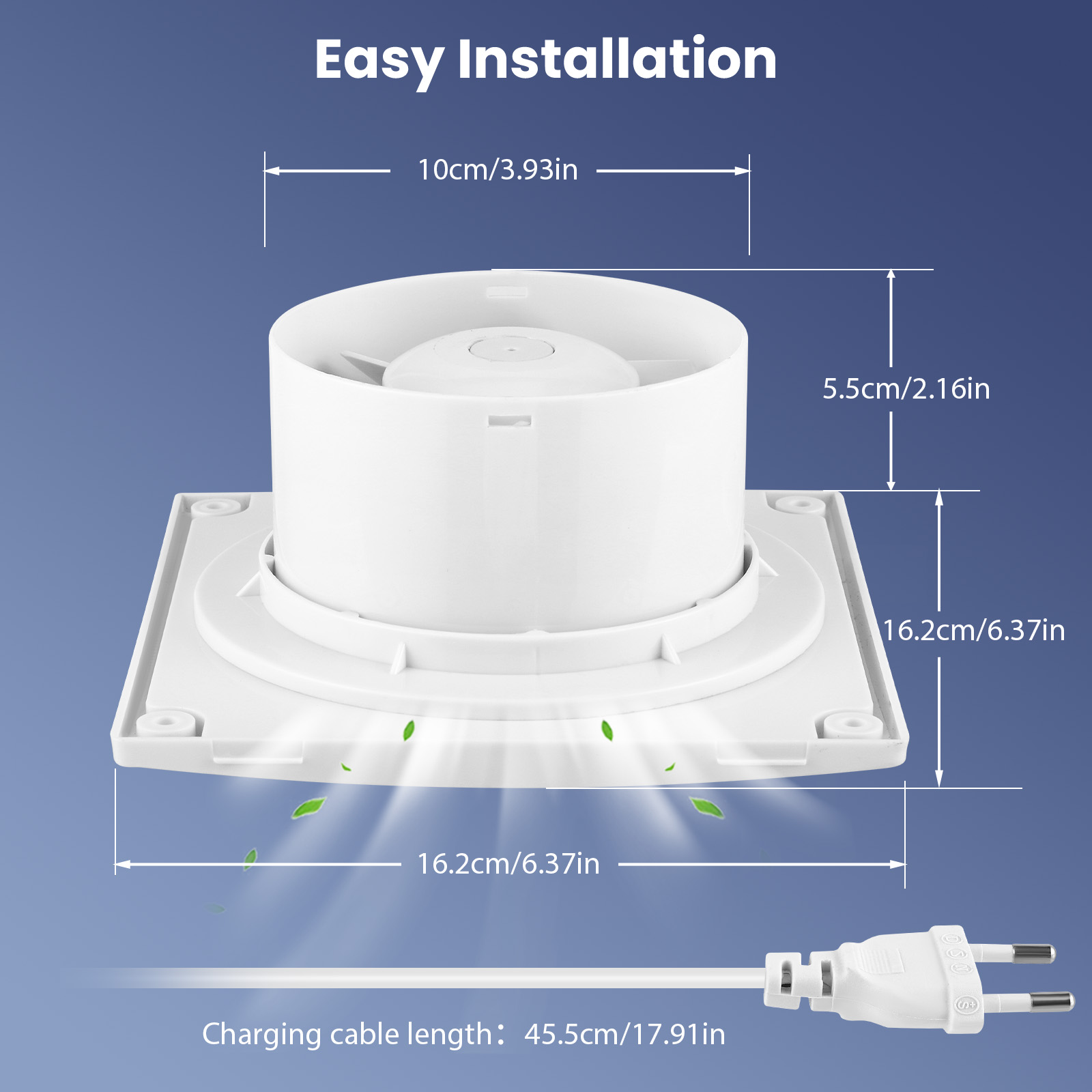 100mm 욕실 배기 팬 양면 3단계 원격 제어 환기  - Smart Bathroom Fan 리뷰 및 가격