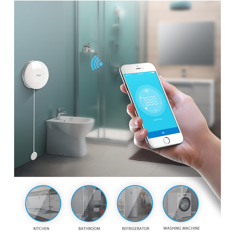 스마트 홍수 감지 누수 감지기 WiFi 지능형 무선 오 - Smart Home Nas 리뷰 및 가격