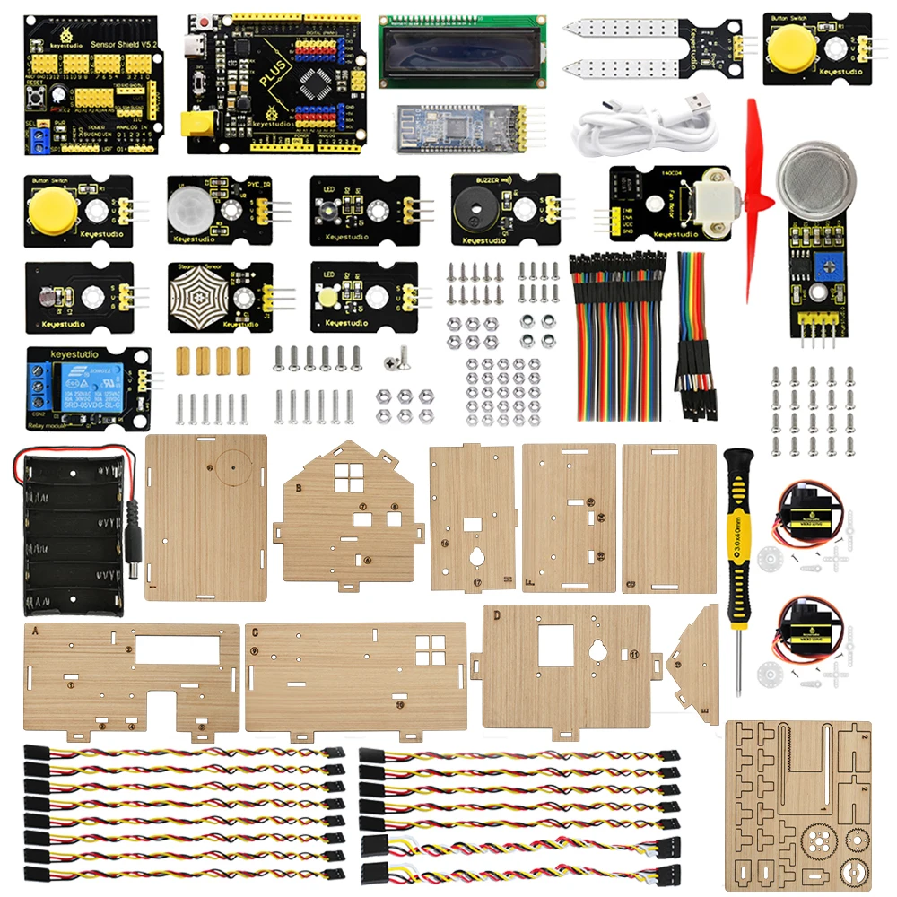 핫 세일 스마트 홈 스타터 키트 자동화 프로젝트 우든  - Smart Home Kit For Arduino 리뷰 및 가격
