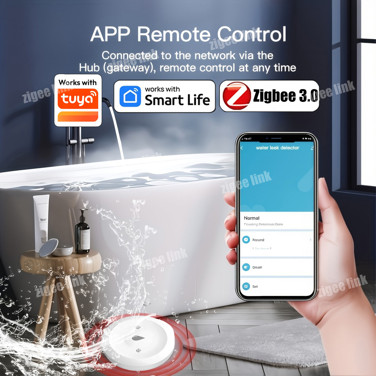 ZigBee 3.0 워터 센서 스마트 누수 감지기 홍수 - Zigbee Gateway 리뷰 및 가격