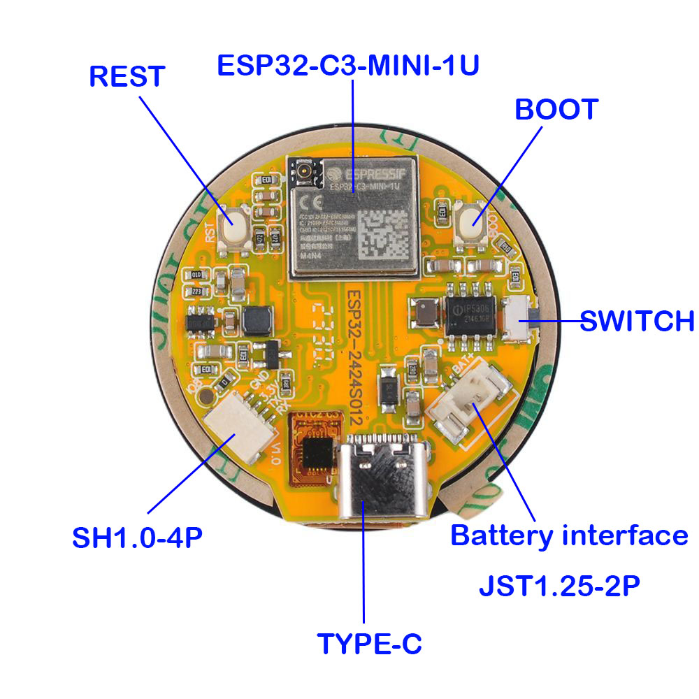 ESP32 디스플레이 1.28인치 ESP32-C3 Wi - Smart Home Arduino 리뷰 및 가격