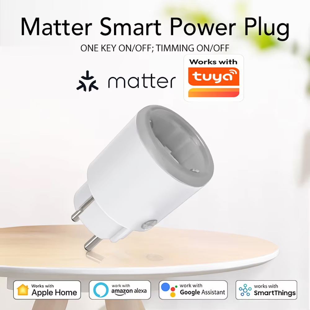 TUYA 스마트 플러그 매터 Wi-Fi 소켓 16A 스 - Smart Home Nas 리뷰 및 가격