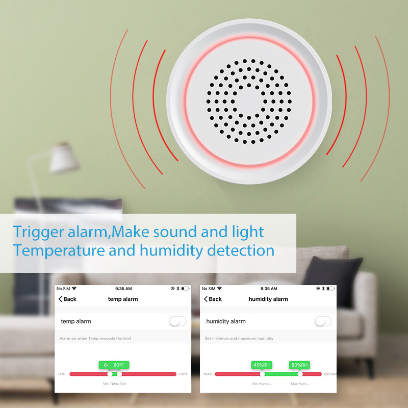 온도 및 습도 센서가 장착된 Tuya 스마트 홈 시스템 - Smart Home Nas 리뷰 및 가격