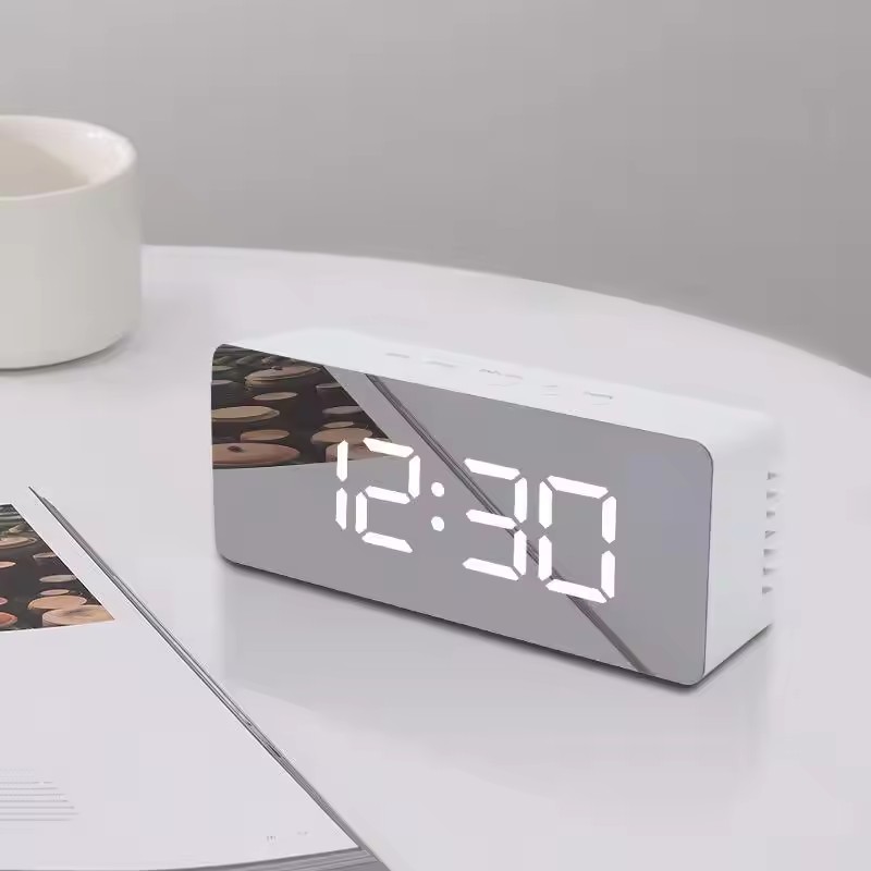 1개 화이트 디지털 시계 LED 미러 테이블 시계 스누 - Smart Home Retrofit 리뷰 및 가격
