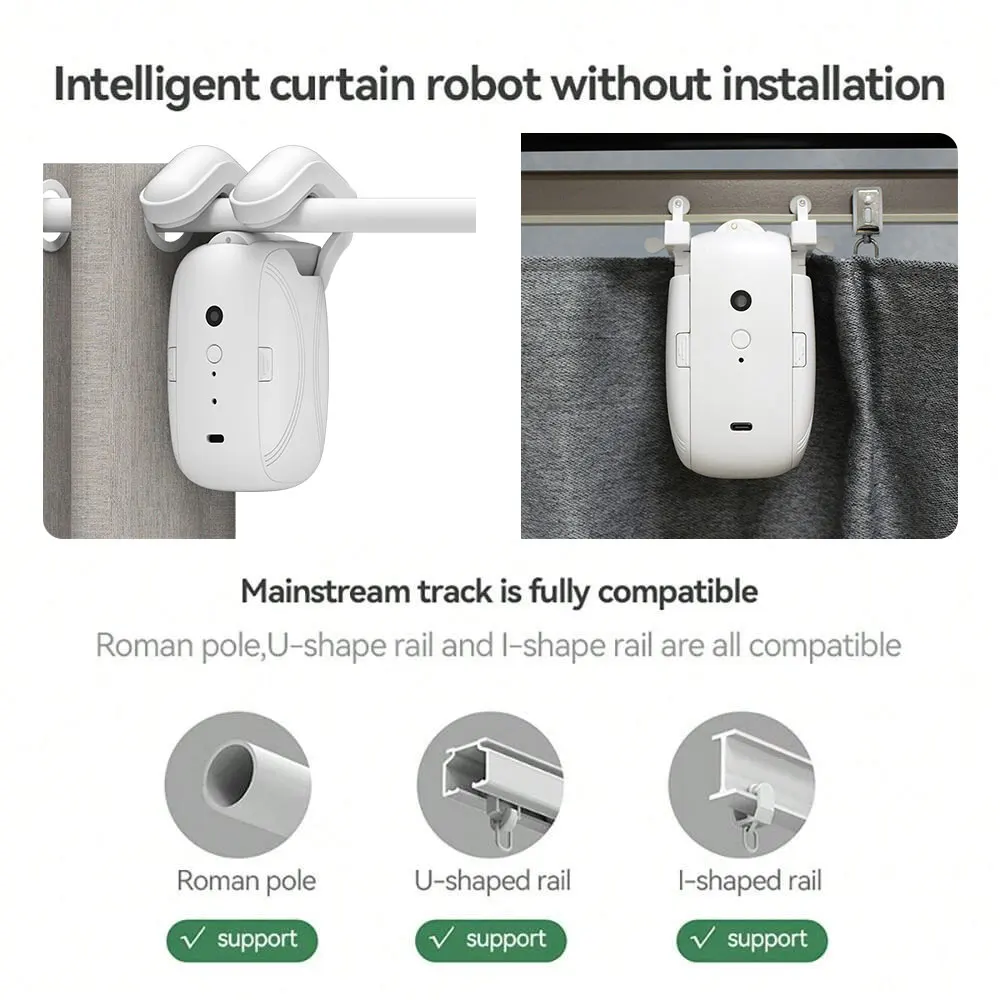 스마트 홈 커튼 오프너 전자식 T/U 트랙 커튼 모터  - Curtain Motor 리뷰 및 가격