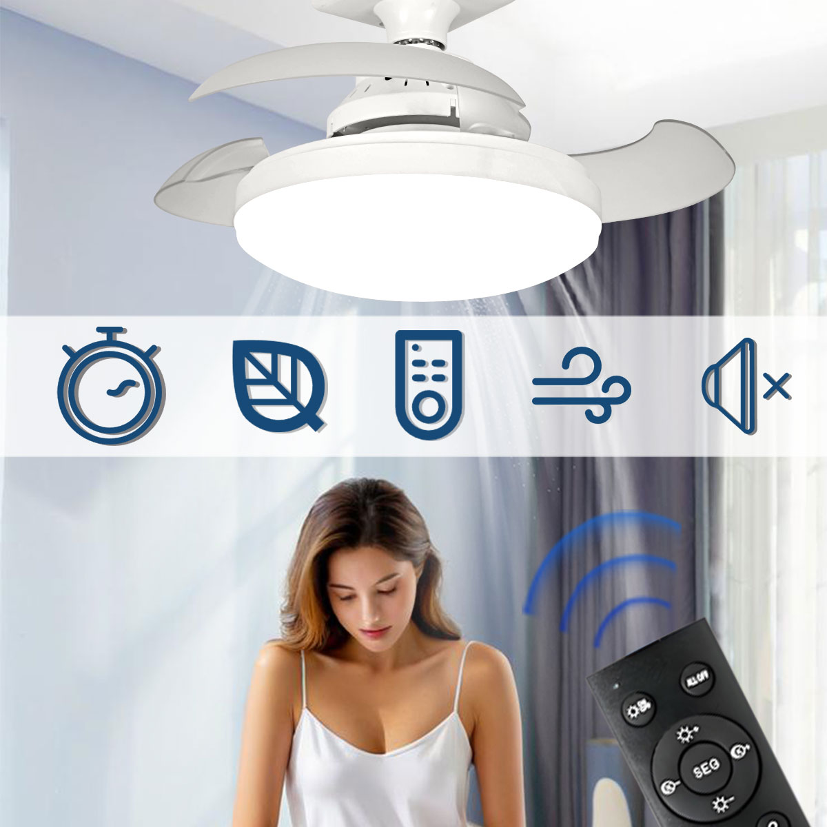 삼색 조광 LED E27 천장 선풍기 조명 리모컨 포함 - Smart Bathroom Fan 리뷰 및 가격