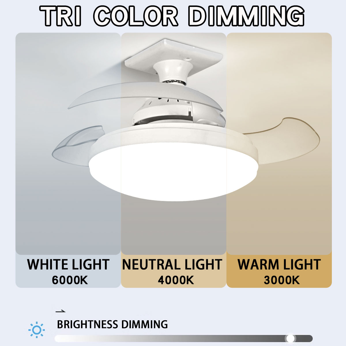 삼색 조광 LED E27 천장 선풍기 조명 리모컨 포함 - Smart Bathroom Fan 리뷰 및 가격