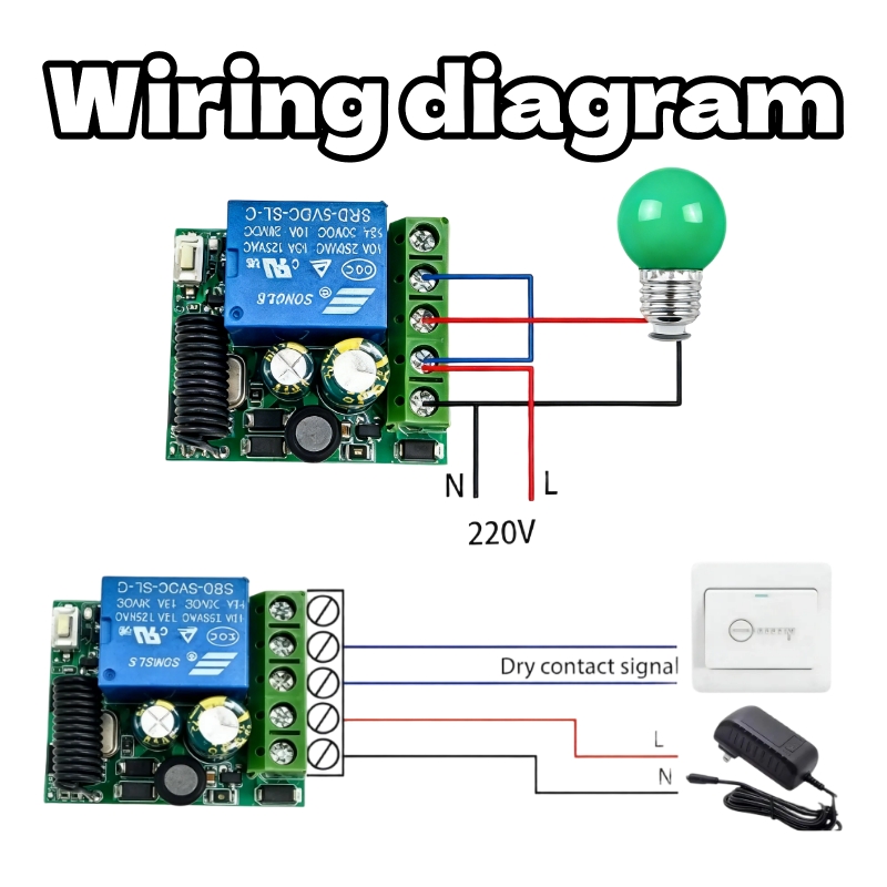 AC 220V 110V RF 433 원격 제어 스위치  - Curtain Motor 리뷰 및 가격