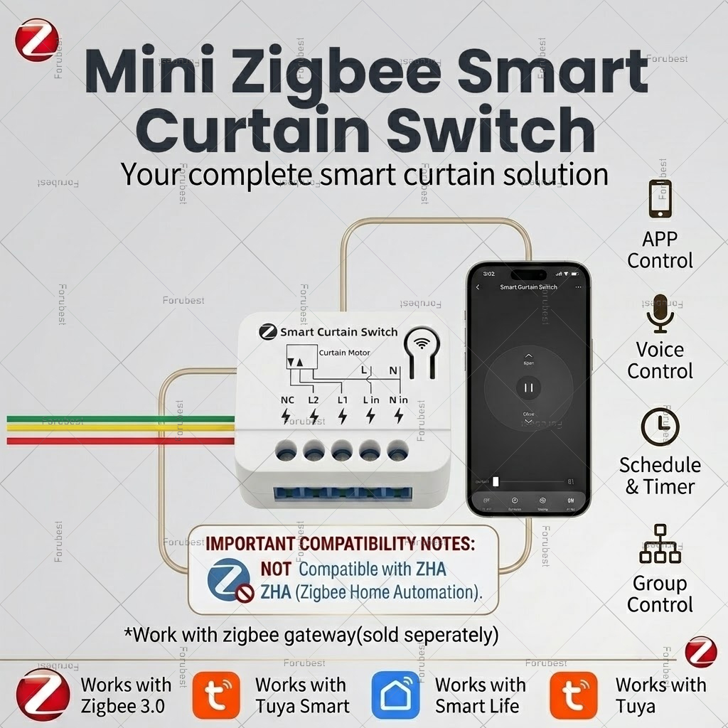ZigBee 스마트 커튼 스위치 모듈 모터 구동 롤러  - Curtain Motor 리뷰 및 가격