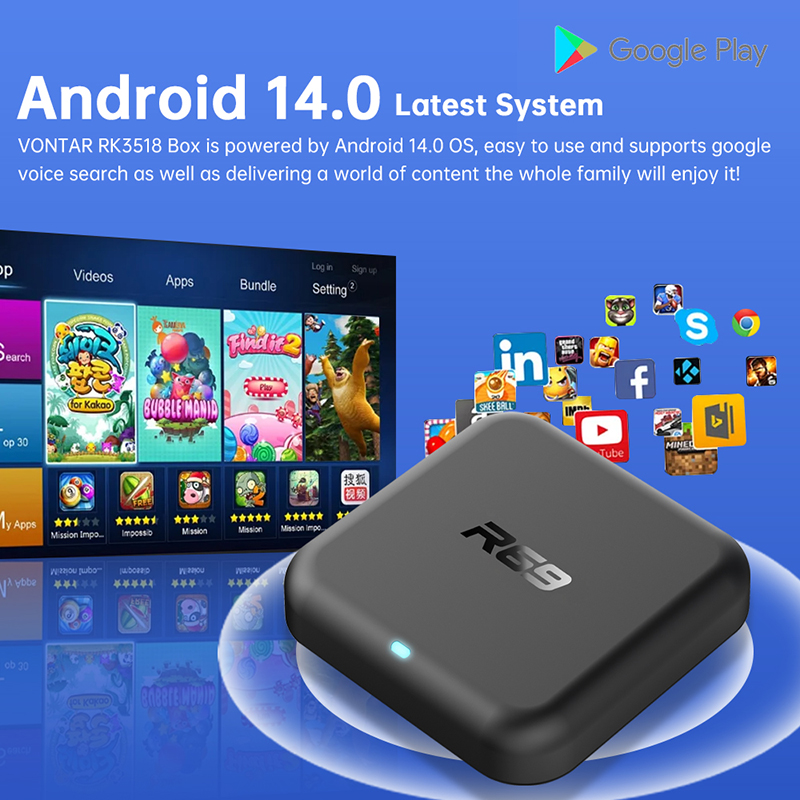 안드로이드 14 TV 박스 R69-1 듀얼 와이파이 2 - Smart Home Youtube 리뷰 및 가격
