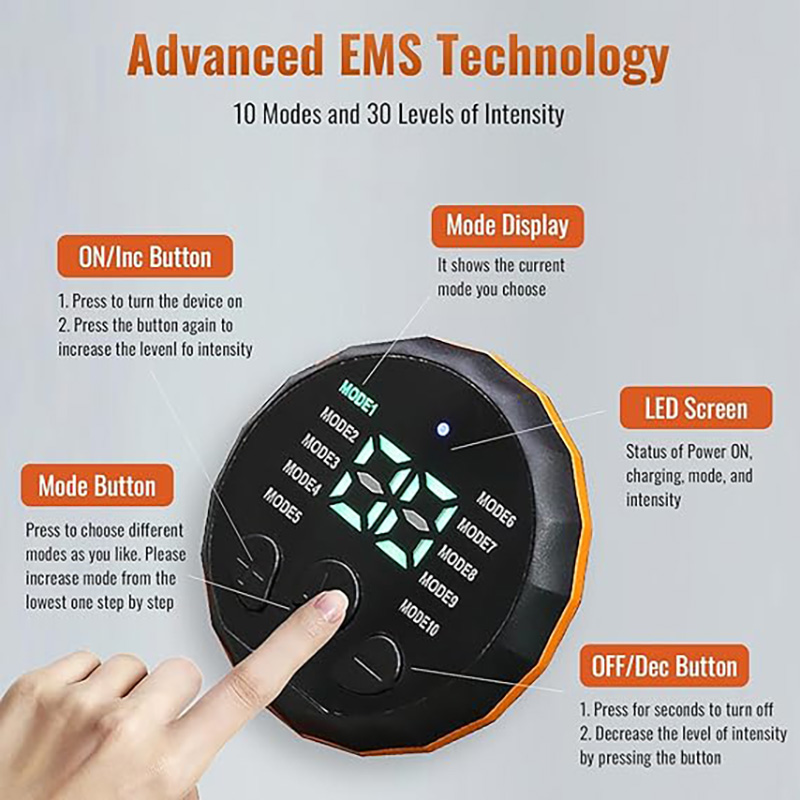 USB 충전식 EMS 근육 토닝 벨트 스마트 복부 근육 - Smart Home Usb 리뷰 및 가격